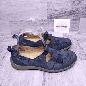 G.H. Bass Brandi Slip on Comfort Moc Flat Loafer Blue Women's sz 6.5